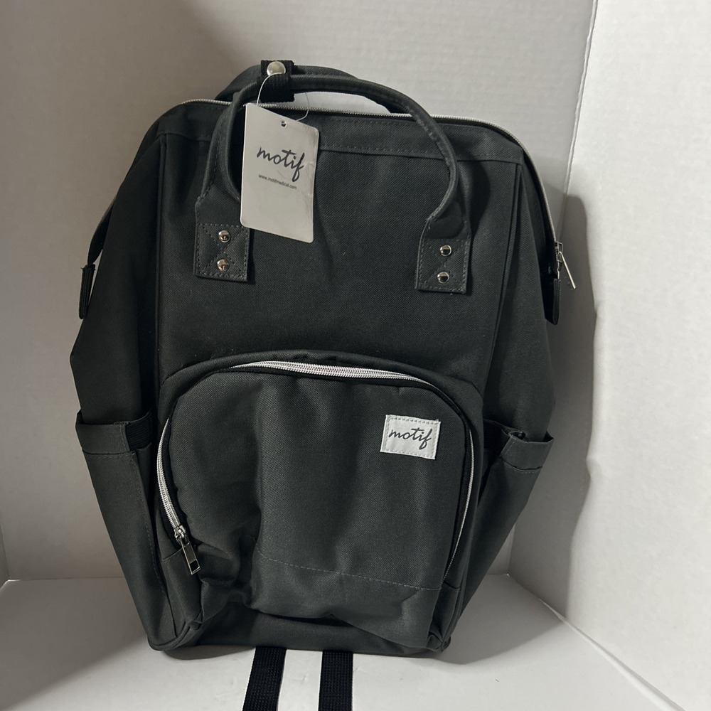 Motif Medical Breast Pump Insulated Cooler Backpack Gray Bag NWT